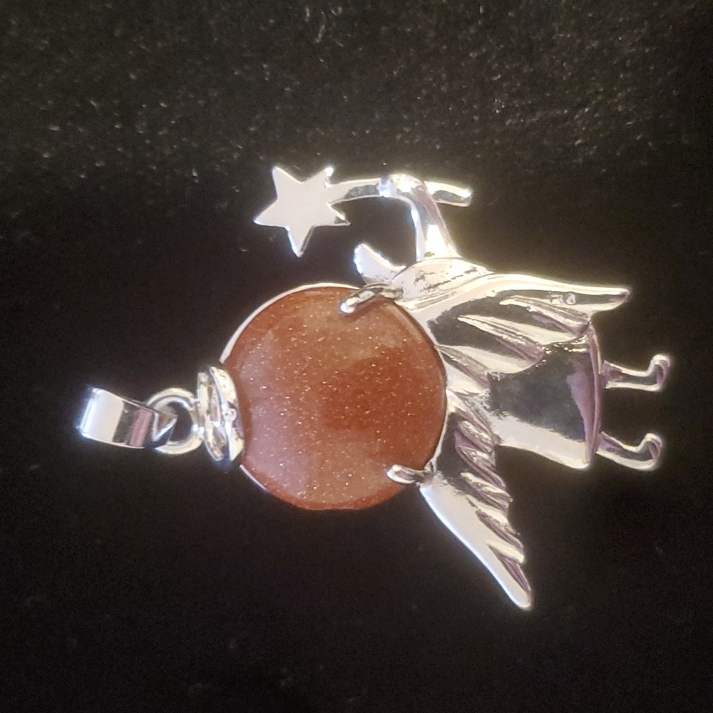 New Sunstone Sun Sitara Fairy Pendant.